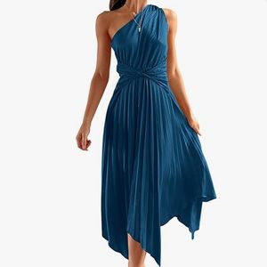 Pretty garden satin dress